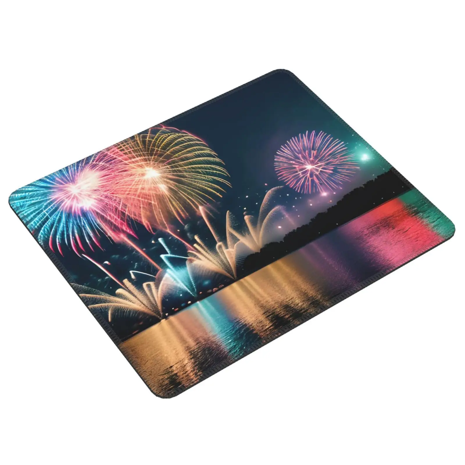 High Quality Vintage Firework Printing Lock Edge Gaming Mousepad Gamer Mouse Mat Keyboard Mats Desk Pad Mousepads 22x18cm