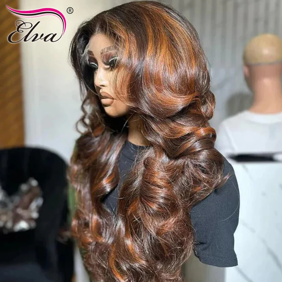 Highlight HD Lace Wig 13X6 HD Lace Full Frontal Wig Pre Plucked Loose Wave Glueless HD Lace Wig 5x5/6x6/9x6 Invisible HD Closure