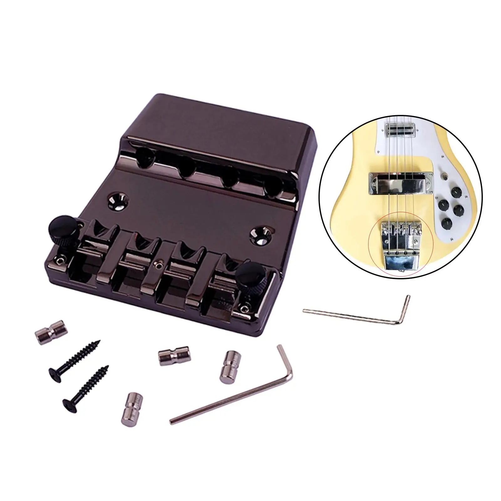 

Electric Guitar Bridge Set Guitar for Electric Brass Replacement Parts