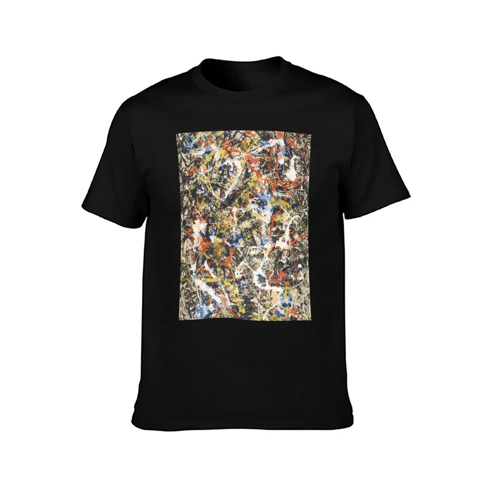 Jackson Pollack - Convergence T-Shirt Summer Casual Cotton Tee Oversized Streetwear Tops Vintage Graphic Print 100% Cotton