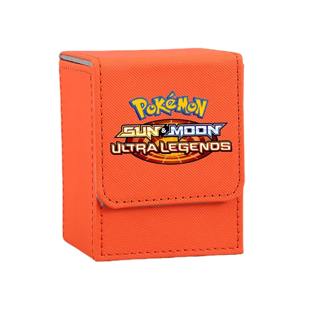 Anime Cartoon Pokemon Ptcg Logo Style Series Collezione di giochi Scatola di immagazzinaggio di carte Self Made Leafeon Scatola di immagazzinaggio Custodia per carte Regalo