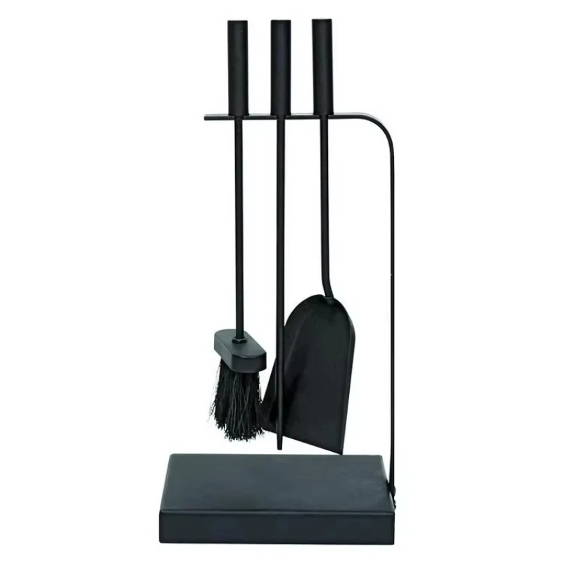 Hot Sale Handle Powder Coated Fireplace Tool Accessory Set Fireplace Combo with Base