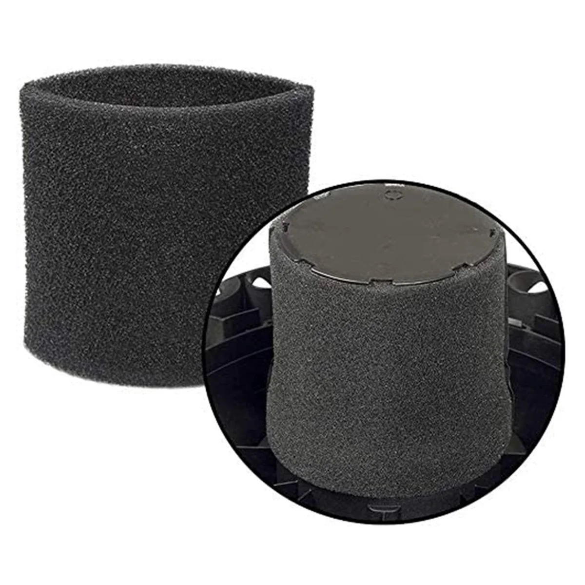 6 Pack 90585 Foam Sleeve VF2001 Foam Filter for Shop-Vac Vacmaster & Genie Shop Wet Dry Vacuum