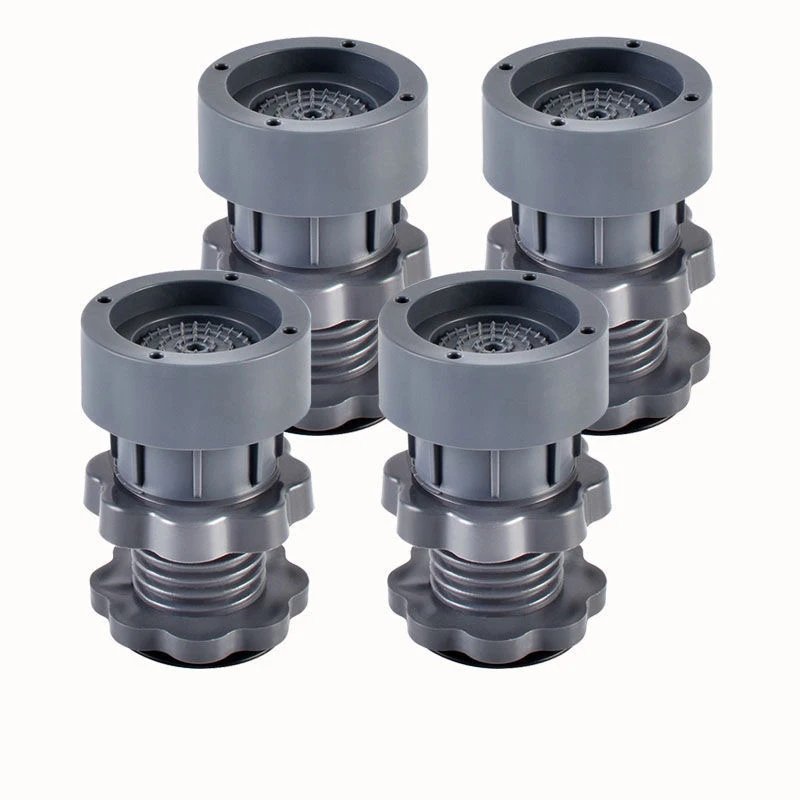 4Pc ปรับความสูงเครื่องซักผ้าแผ่นป้องกันการสั่นสะเทือนตู้เย็นฐาน Non-Slip Pad รองรับ Dampers ขาตั้ง