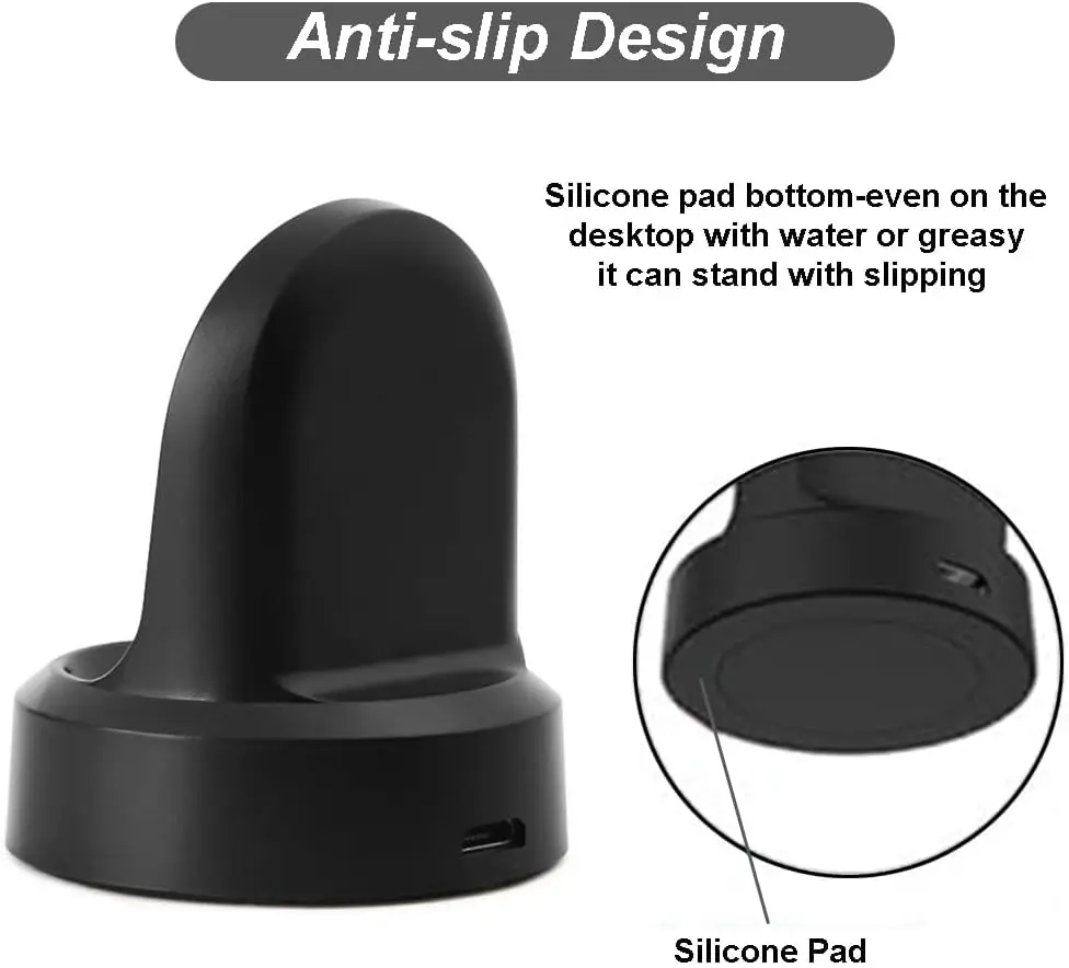 Base de carga rápida inalámbrica para Samsung Gear Sport S5, soporte de carga para reloj inteligente Galaxy Watch R805 815, cargador de alta calidad