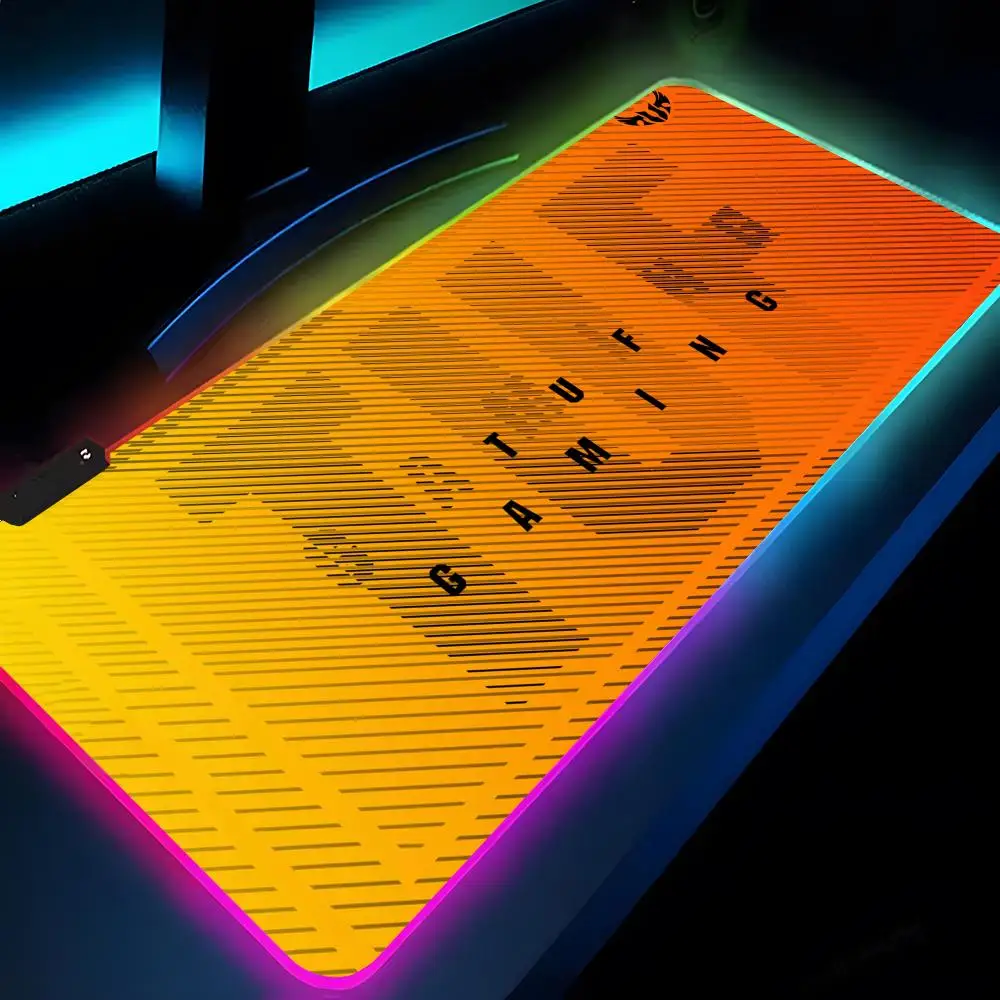 

NEW Black TUF Gaming Cool Mouse Pad Rgb Xxl Laptop Mat Gaming Mousepad Backlit Keyboard Gamer Girl Table Pads Desk