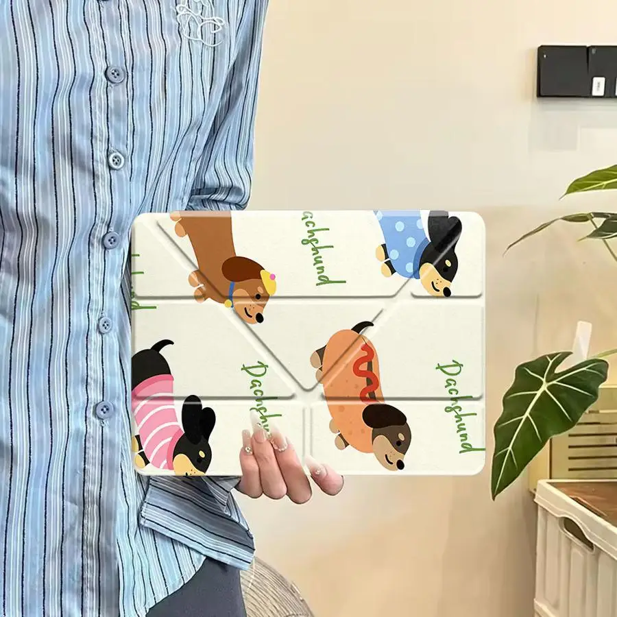 capa-para-tablet-ipad-mini-6-7-air-4-5-m3-m2-1-2-m4-11-polegadas-pro-11ª-10ª-9ª-8ª-7ª-129-polegadas-pro-2025-suporte-capa-cachorro-fofo-legal