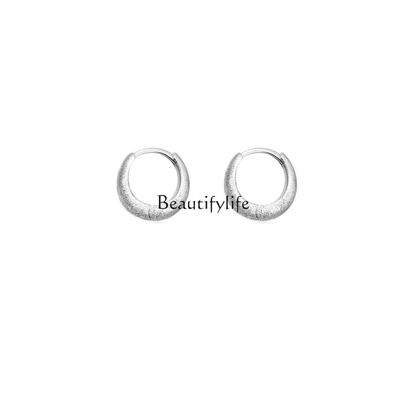 

Plain ring ear buckles, niche ear holes, no need to remove advanced versatile earrings for sleeping