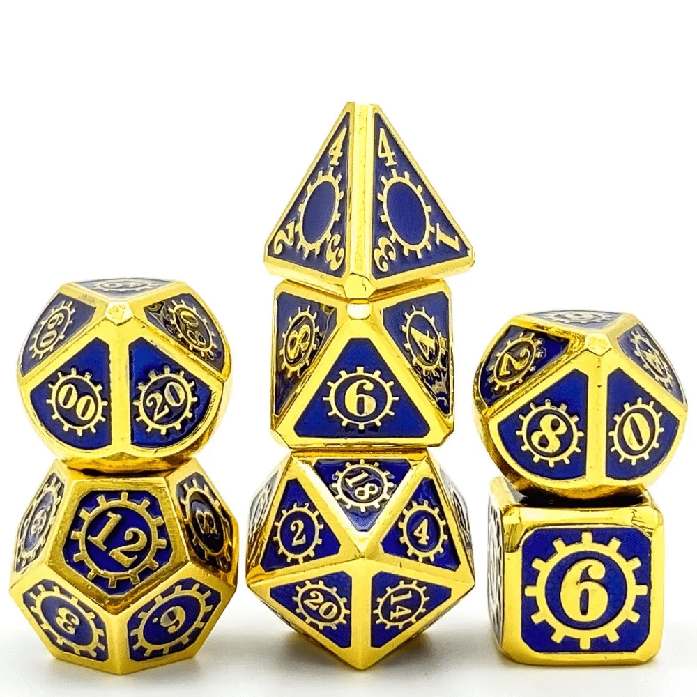 

Металлические кости Cusdie Gear DND, 7 шт., набор многогранных костей, Подземелья и Драконы, для ролевых игр, настольные игры D & D