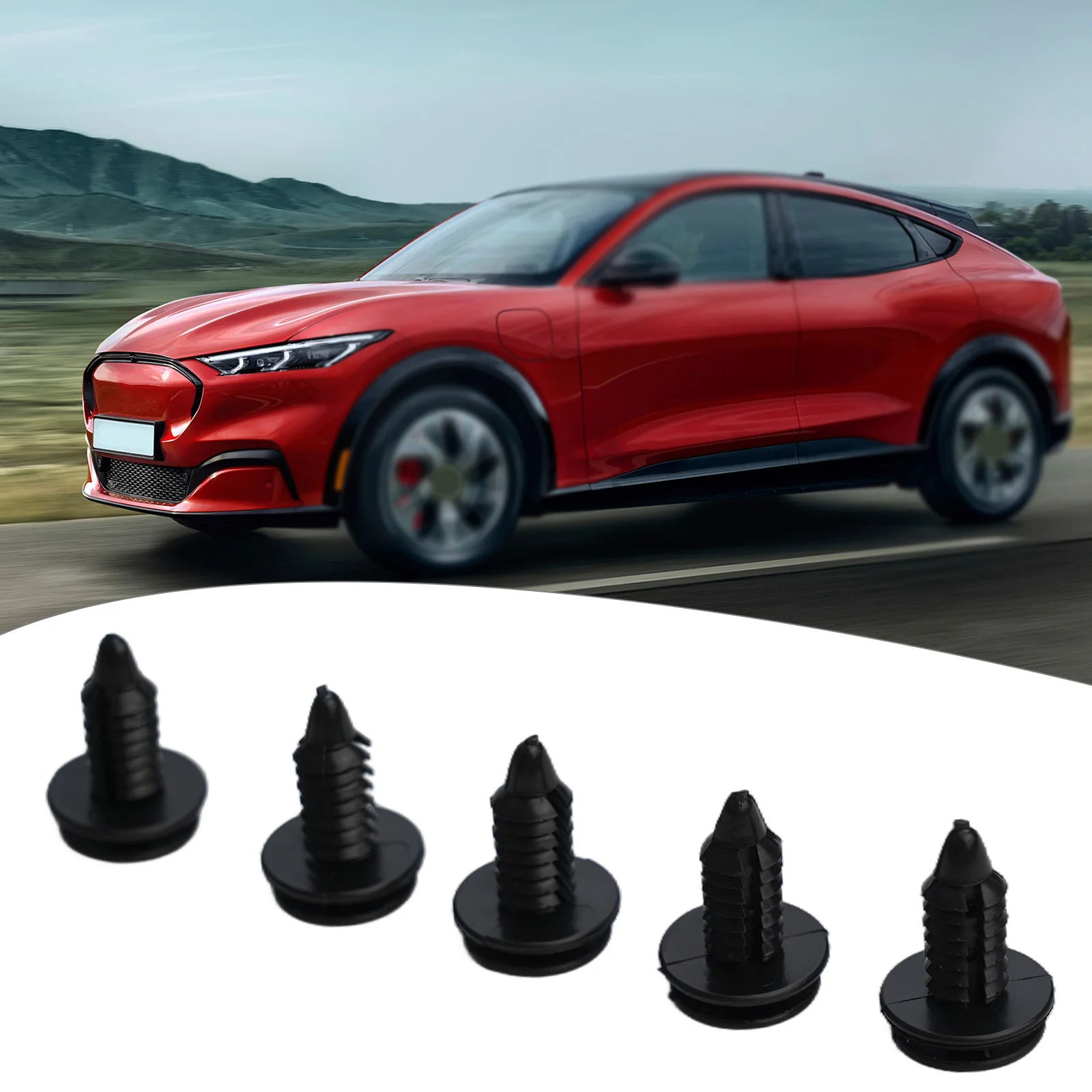 

High Quality Clips Car N805155-S Nylon Rivet 50 Pcs Trim 8mm Black Fastener Interior Plastic Replaces Retainers