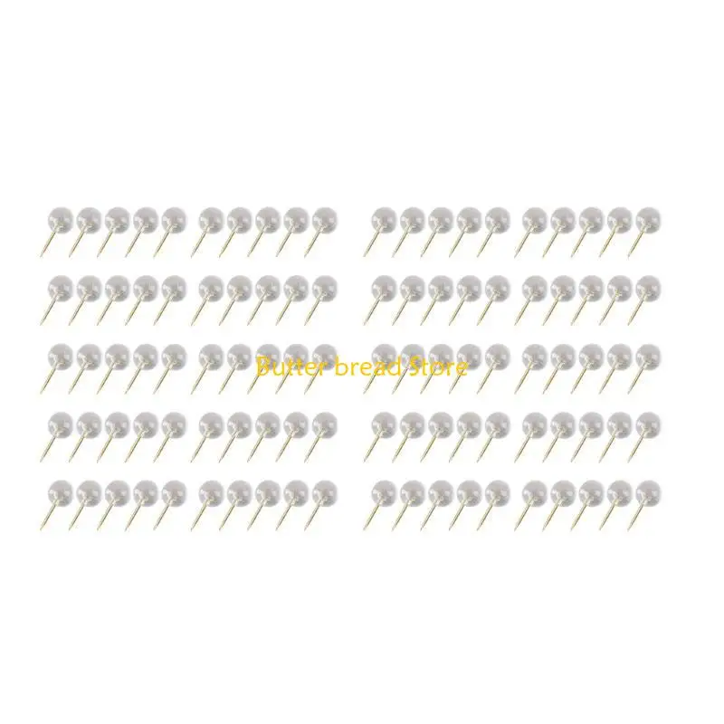 W89C 50/100pcs I-Shape Pins Pins Pins Ball Pushpin Map Pin na tablicę biuletynową