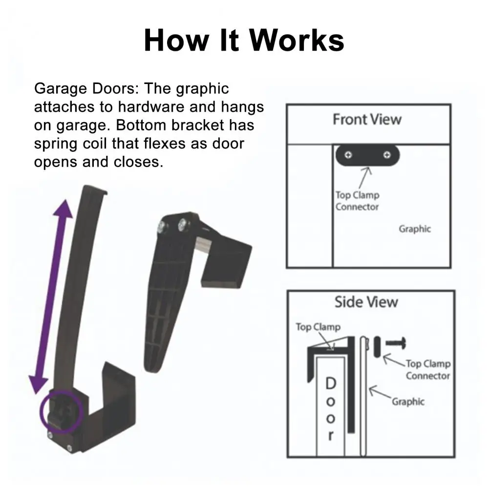 

Клипсы для рекламных баннеров, праздничные рождественские зажимы для баннеров на гаражные ворота, крепления для быстрой установки украшений, пружинные кронштейны