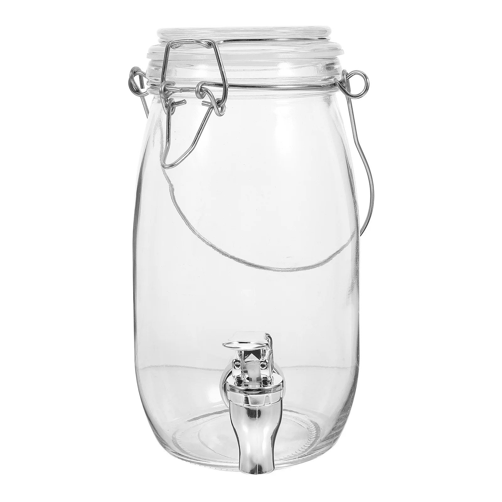 

Juice Jar with Tap Beverage Dispenser Spout Jars Container Faucet Glass Drink Spigot Drinks