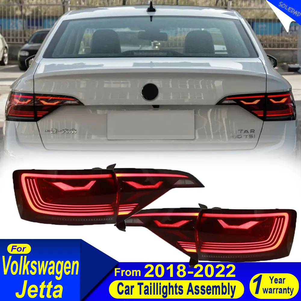 Задние фонари для стайлинга автомобилей для VW Jetta 2019 2020 2021 2022 2023 Jetta mk7, задние фонари, задние DRL, противотуманные фары, указатели поворота, задний ход