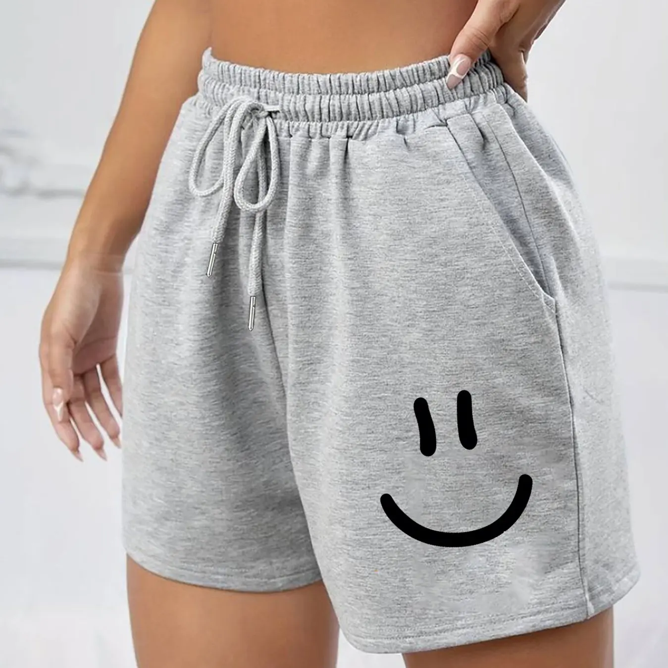 

Ladies' Casual Sports Retro Niche Design Shorts, Summer Casual Versatile American Trend Outerwear Pants, Summer Beach Pants