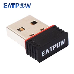 EATPOW taşınabilir 2.4GHz RTL8188 PC dizüstü bilgisayar için USB kablosuz Wifi güvenlik cihazı 150Mbps USB WiFi adaptörü