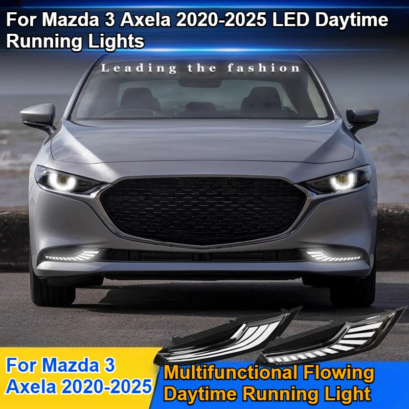 For Mazda 3 Axela 2020-2025 Daytime Running Light LED Retrofit Daytime Running Turn Signal Decorative Accessories