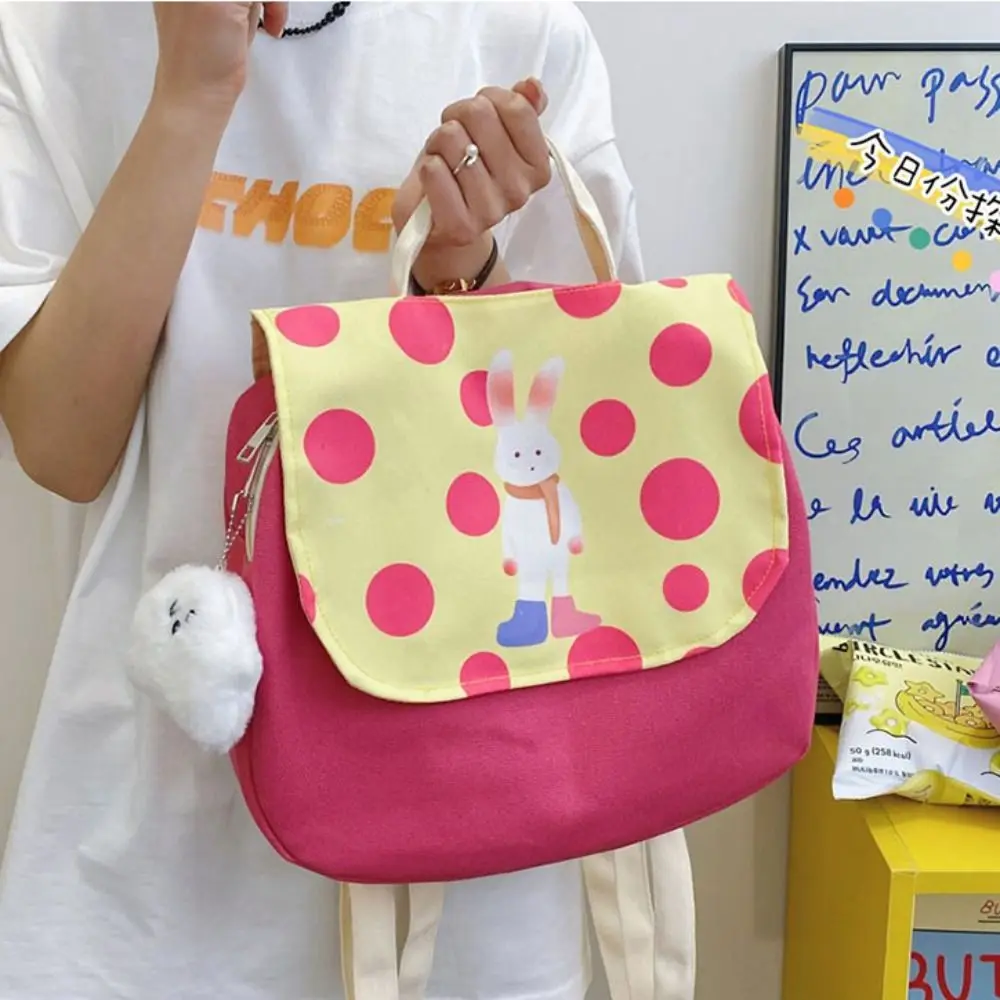 Large Capacity Cartoon Backpack Fashion Multifunctional Puppy Backpack Canvas Printed Children's Kindergarten Backpack Gift