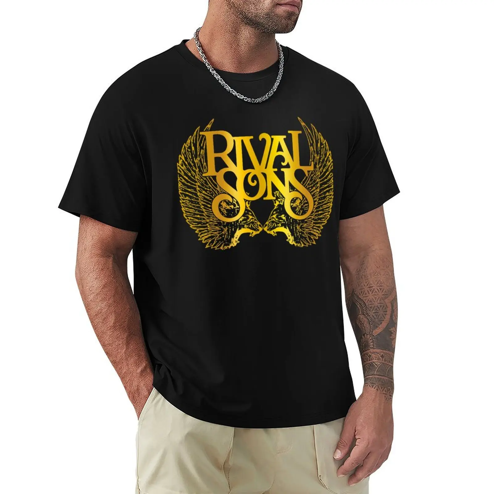 RIVAL SONS T-Shirt Large Size Loose Casual Tee