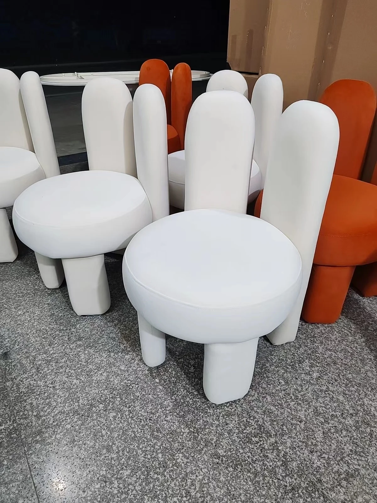 

Furniture Makeup Chair Living Room Chairs Luxurious Nail Art Chair Household Round Stool Backchair Girl Bedroom Dressing Table S