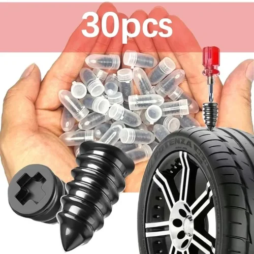 Clavos de reparación de neumáticos al vacío para coche, motocicleta, camión, Scooter, bicicleta, herramientas de reparación de pinchazos, accesorios de clavos de goma