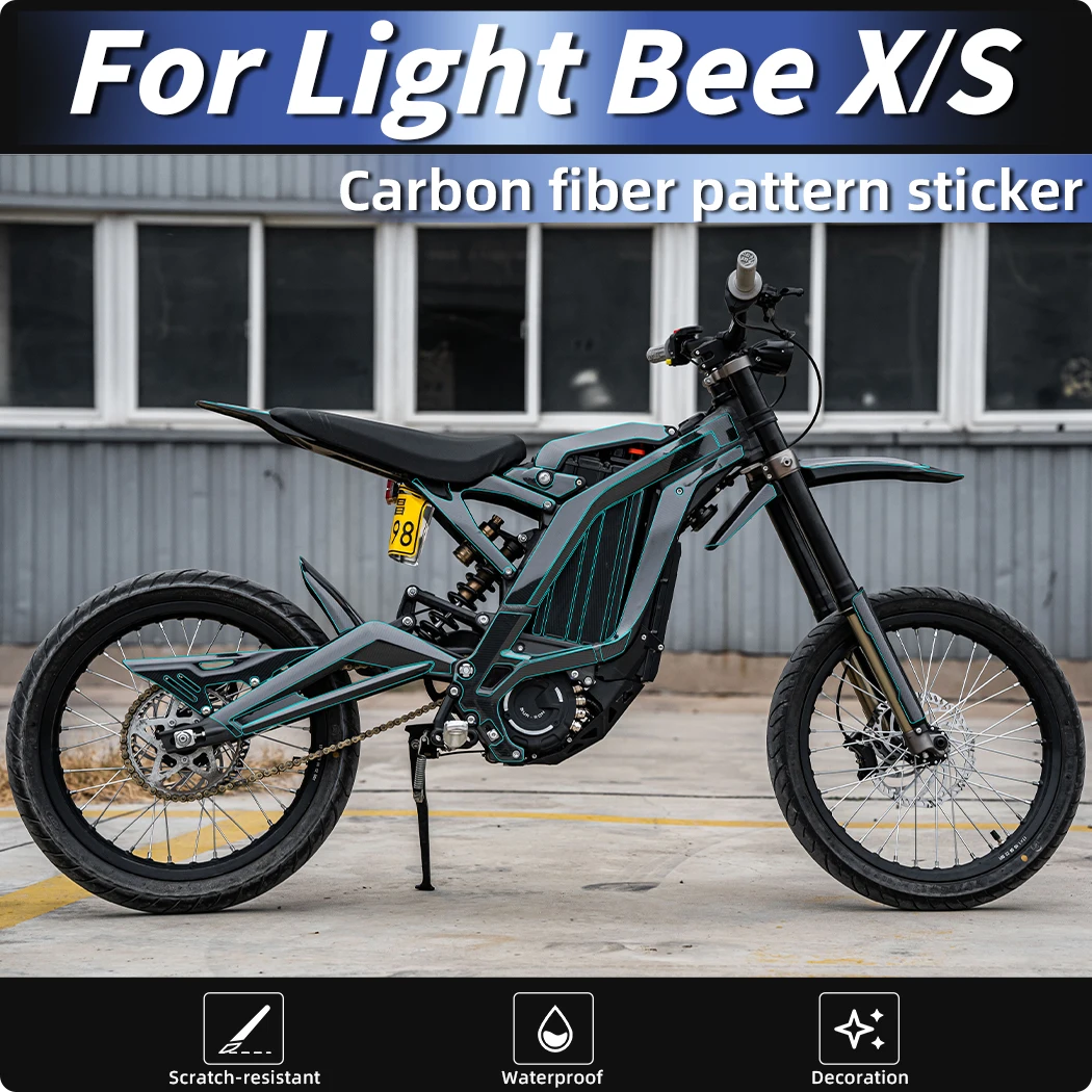 

For Surron Light Bee X/S Motorcycle Carbon Fiber Fairing Decals - Decorative Protection Accessories for Motorcycle