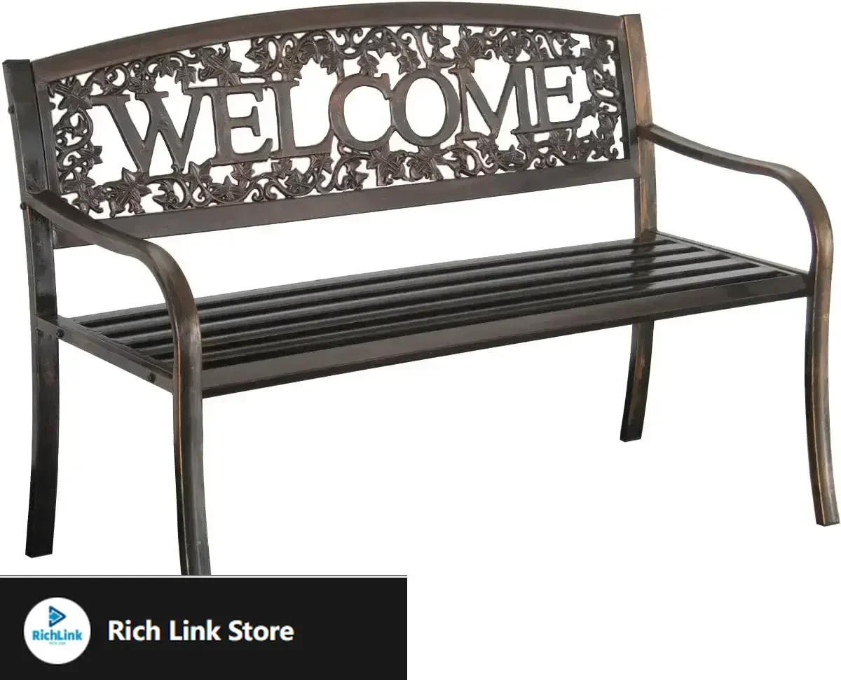

TX94101 Metal Welcome Outdoor Bench