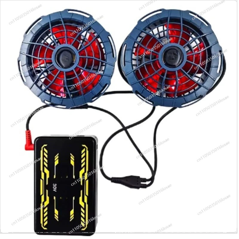 

Workplace Hot 30v Outdoor Air Conditioning Cooling Fan - Battery Powered Clothing Cooling Fan