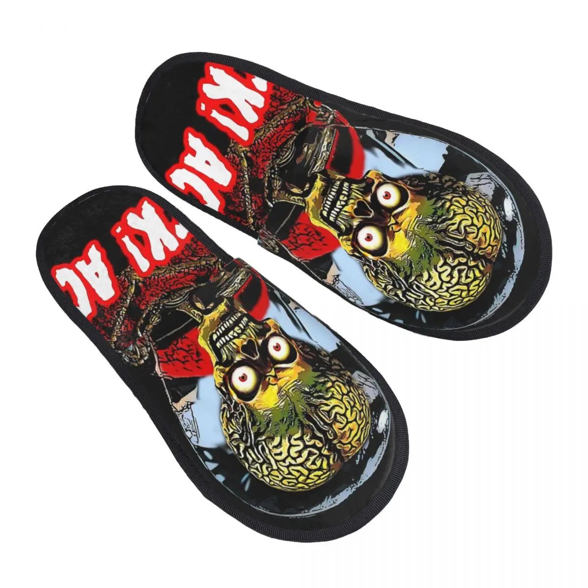 Ack Mars Attacks Men Women Furry slippers,Cosy printing pantoufle homme Home slippers