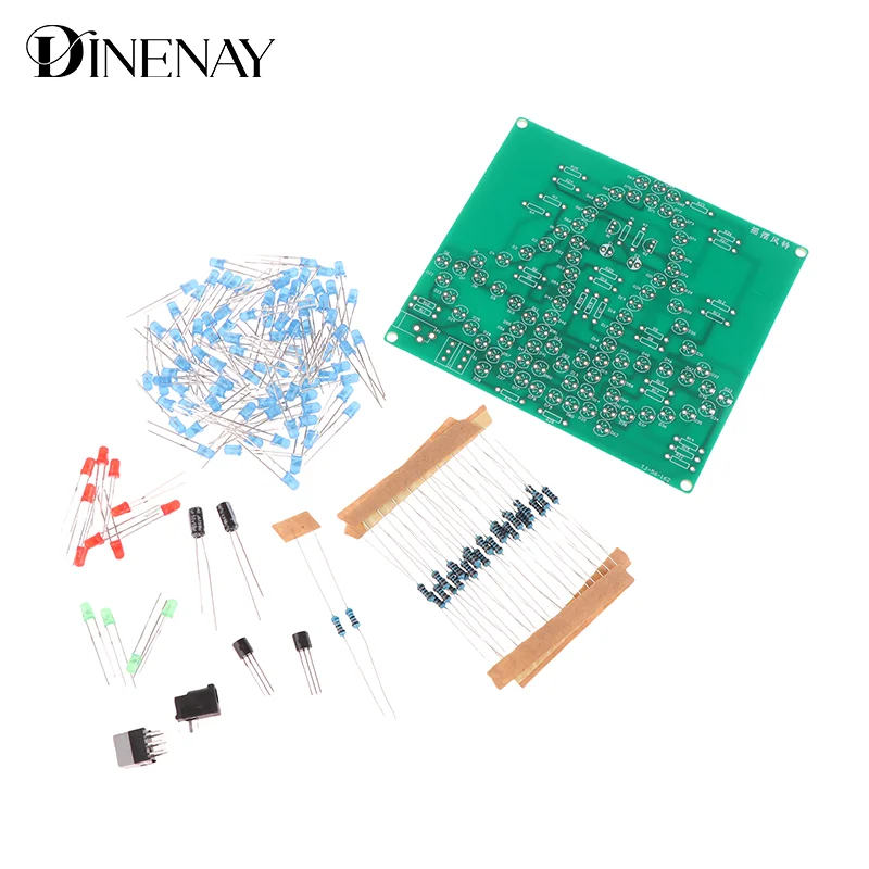 Laboratory Swing Bells DIY Windbell Fun Soldering Electronic Swing Bells Wind Chime 95 LEDs Flashing Light DC 5V Learning Kit