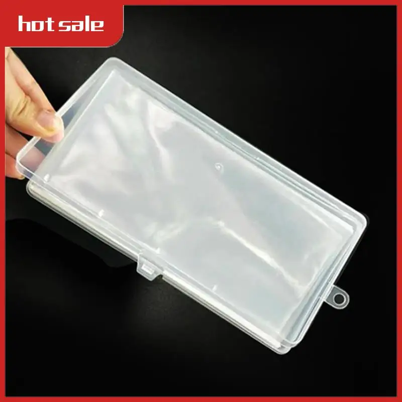 

VVNB-500Pcs Receipt Holder Photo Album Storage Bag Box Photo Card PVC Page Receipt Collection Box Transparent Storage Box