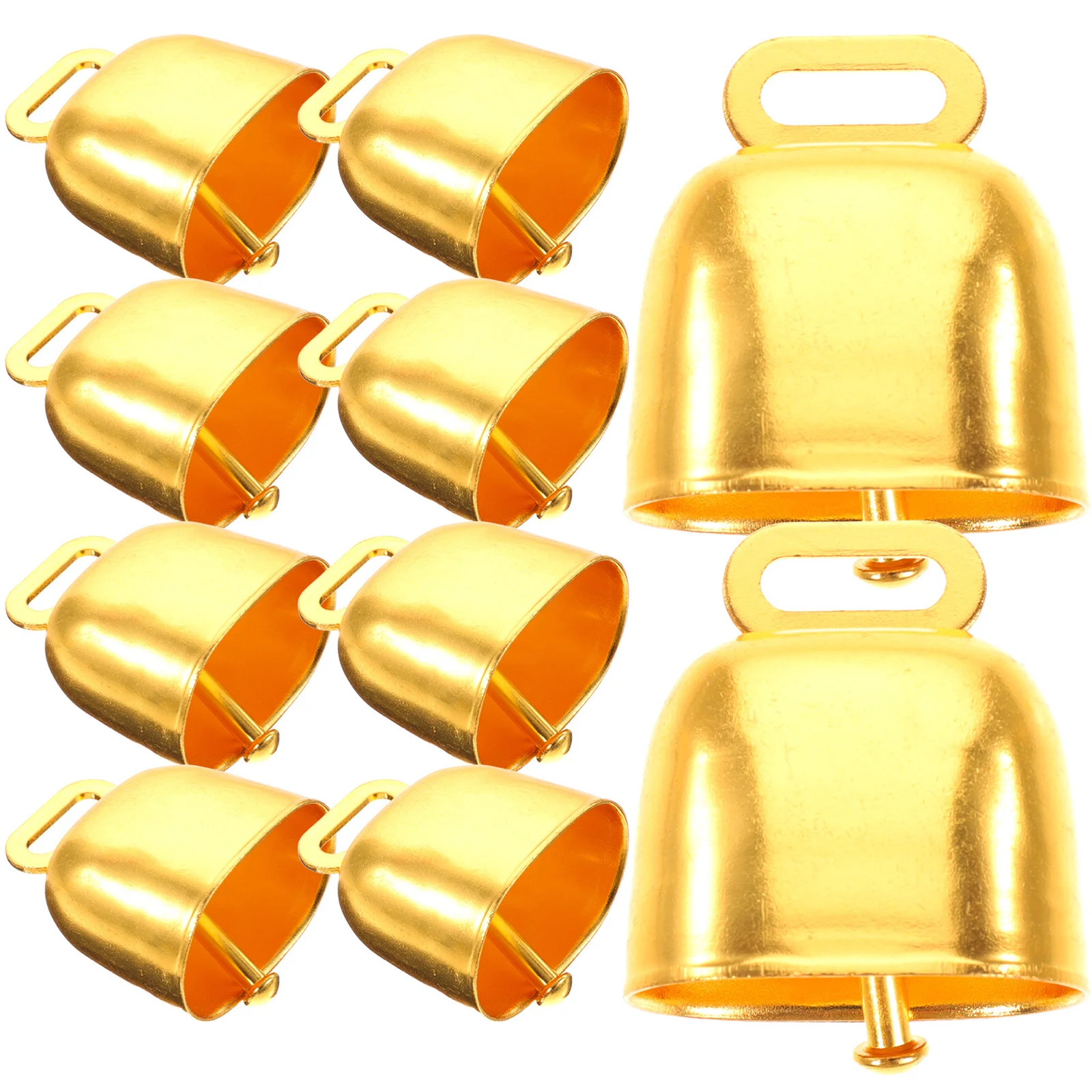 10 قطعة أجراس الماشية المعدنية بصوت عال أجراس الماشية المزرعة خمر حلي معلقة للأبقار الأغنام الماعز مكافحة خسر البقرة جرس الزينة