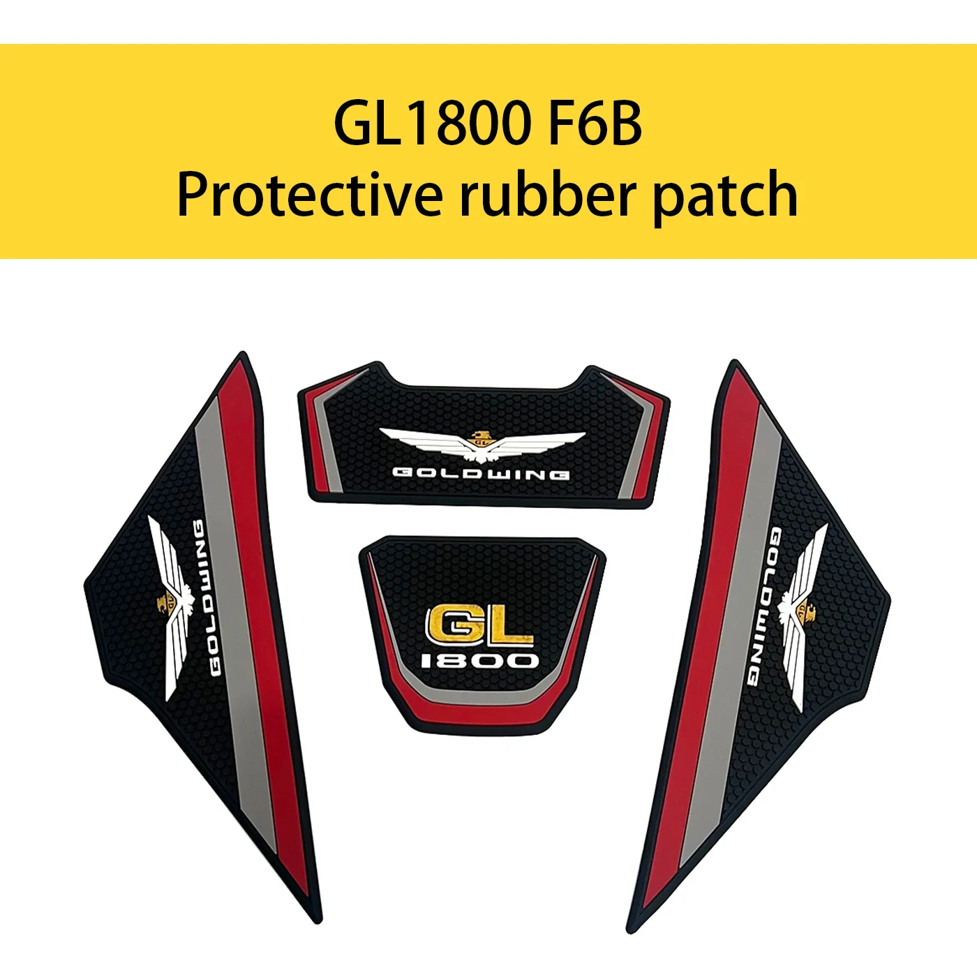 Almohadilla antideslizante de goma para tanque de combustible, pegatina protectora para el cuerpo, compatible con Honda GL1800, F6B, GL1800, F6B, 2018-2024