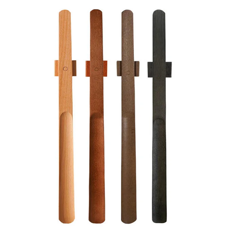 1PC 55CM Wooden Long Handle Magnetic Shoehorn Long Shoe Spoon Horn For Shoes Wear Shoe Easier Support For Pregnant Old People