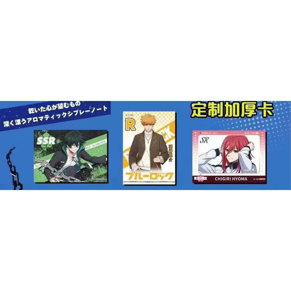 New Original BLUE LOCK collect cards  Leka series  Anime Popular Characters Isagi Yoichi Chigiri Hyoma Card Toys Gifts box