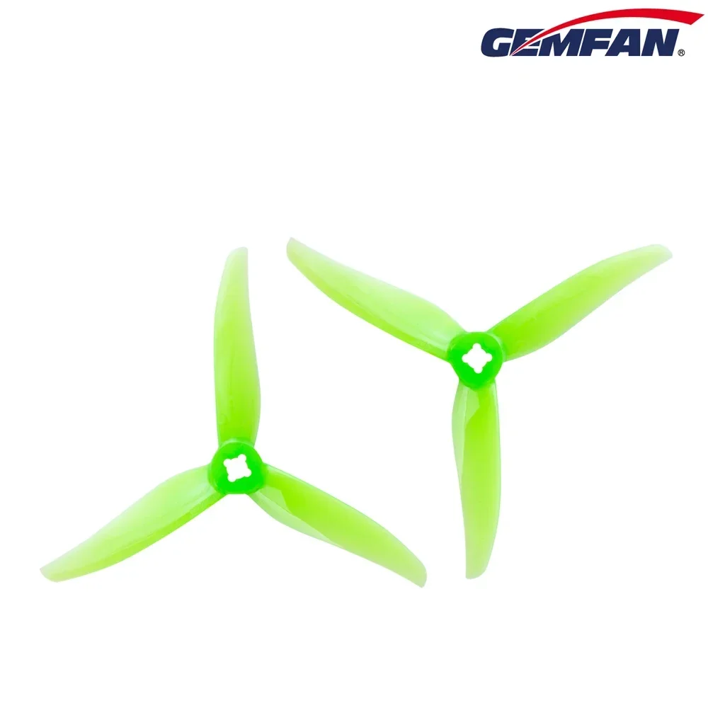 10Pairs(10CW+10CCW) Gemfan Hurricane 4023 4X2.3X3 3-Blade Propeller (Random Color) for RC FPV 4inch Toothpick Drone LR4