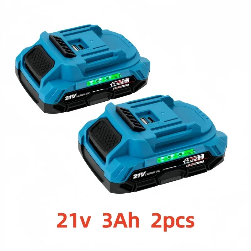 Original 21V 3/4/6Ah Replacement for Makita Battery, Type-C Fast Charging with BMS Protection, Power Tools