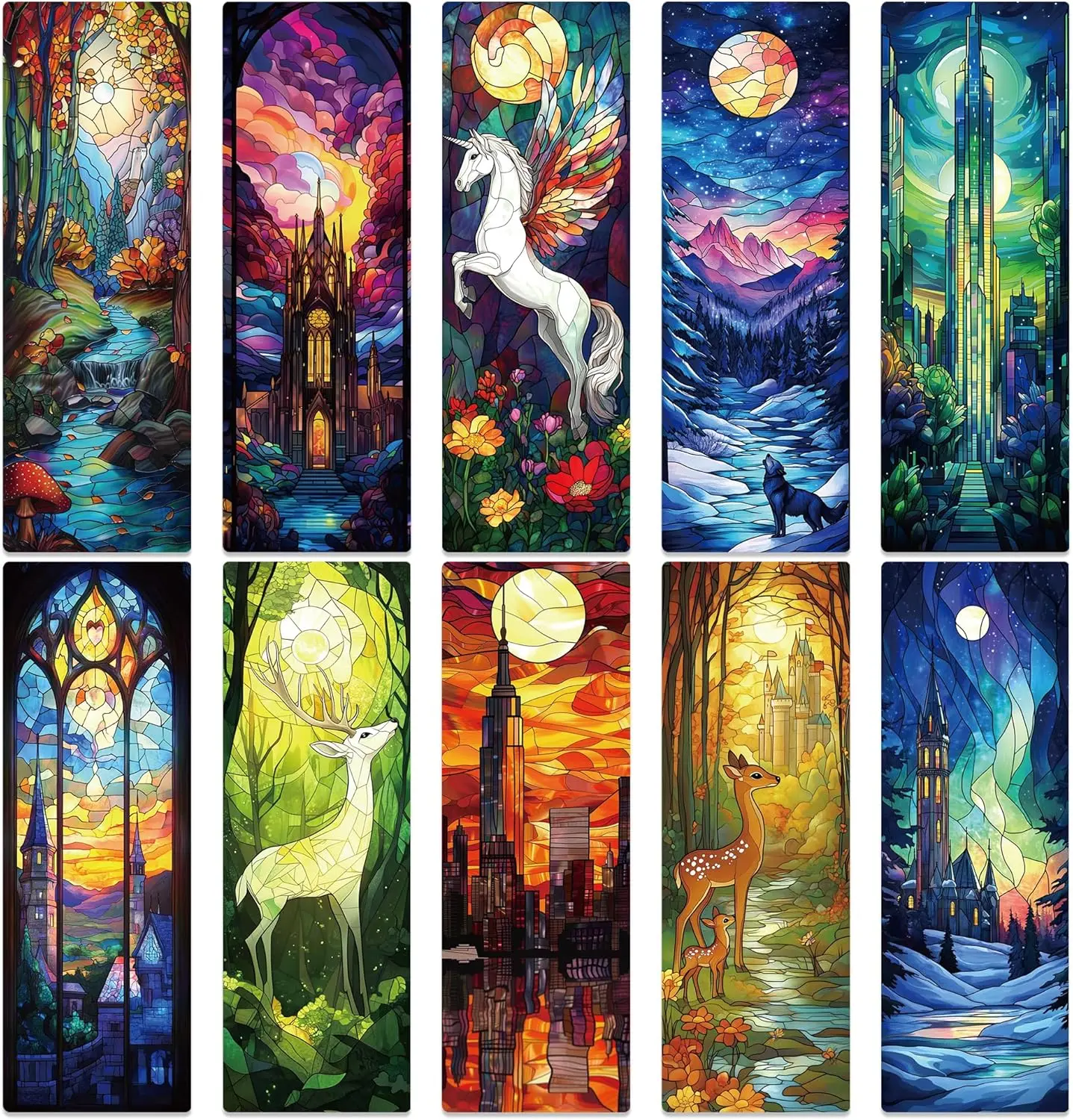 

Набор из 100 фантазийных закладок — винтажные художественные дизайны для любителей книг, идеальный подарок на Рождество, день рождения, аксессуары для чтения