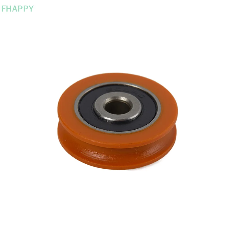 Rodamiento de ranura en U naranja de alta calidad, rueda de rodamiento en forma de U, polea POM, rueda de rodillo de guía para polea de cajón de ventana de puerta, 6x29x8mm
