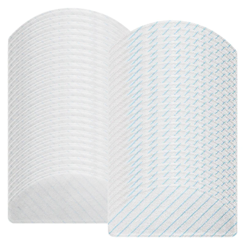 AB43-50Pcs المتاح قوي خرقة ممسحة الملابس منصات ل Ecovacs Deebot OZMO T8 AIVI T8 ماكس T9 AIVI AIVI + أجزاء المكنسة الكهربائية