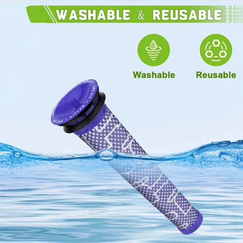 Replacement Accessories For Dyson V6 DC58 DC59 DC61 DC62 DC74 Vacuum Cleaner Parts Motor Rear Cover Rear Pre-Filter