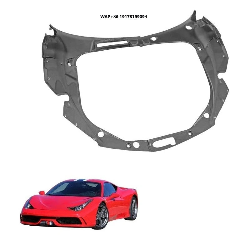 

LHD Front Trunk Engine Cover Carbon Fiber Front Trunk Lid Kits for 458 Italia Spider Speciale Body Parts
