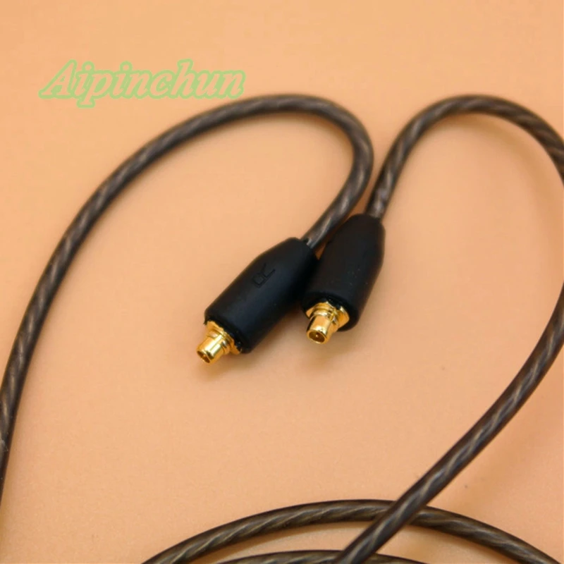 Aipinchun 3,5 мм сменный посеребренный кабель MMCX для наушников Shure SE215 SE535 SE846 SE425 SE315 наушники для Westone