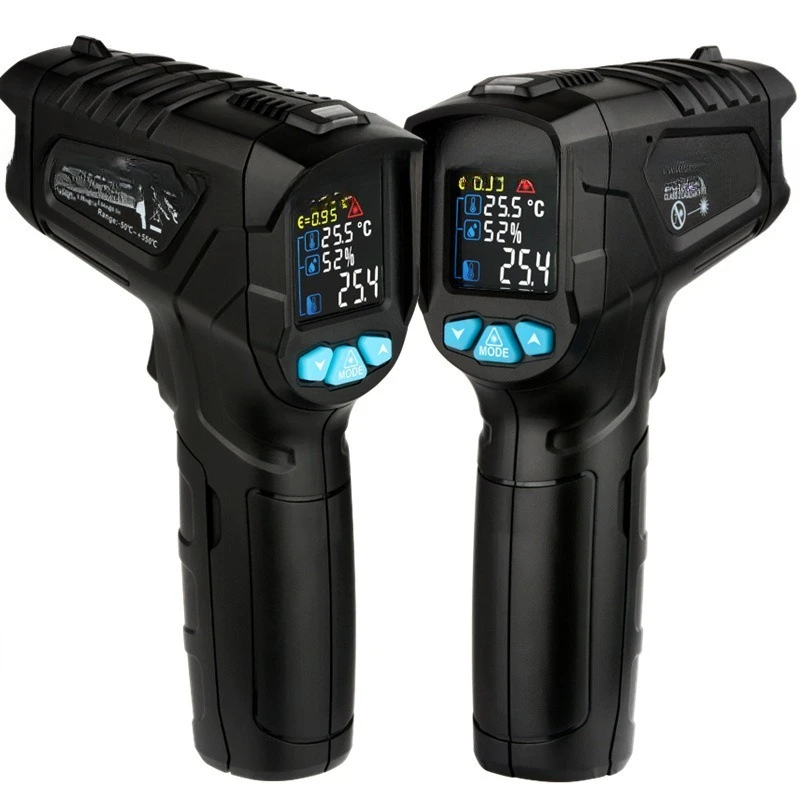 

Color screen infrared thermometer IR01A/B/C/D industrial household water and oil temperature kitchen thermometer