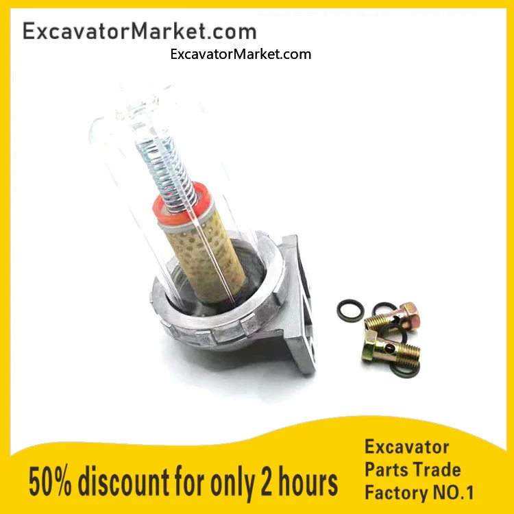 For KOMATSU PC200-7 Oil Water Separator 200 300 360-7 Oil Water Assembly Cartridge Diesel Filter Excavator Spare