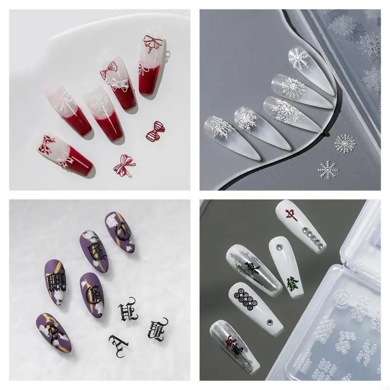 3D Various Size Butterfly Stamping Stencils UV Gel Polish Manicure Mold