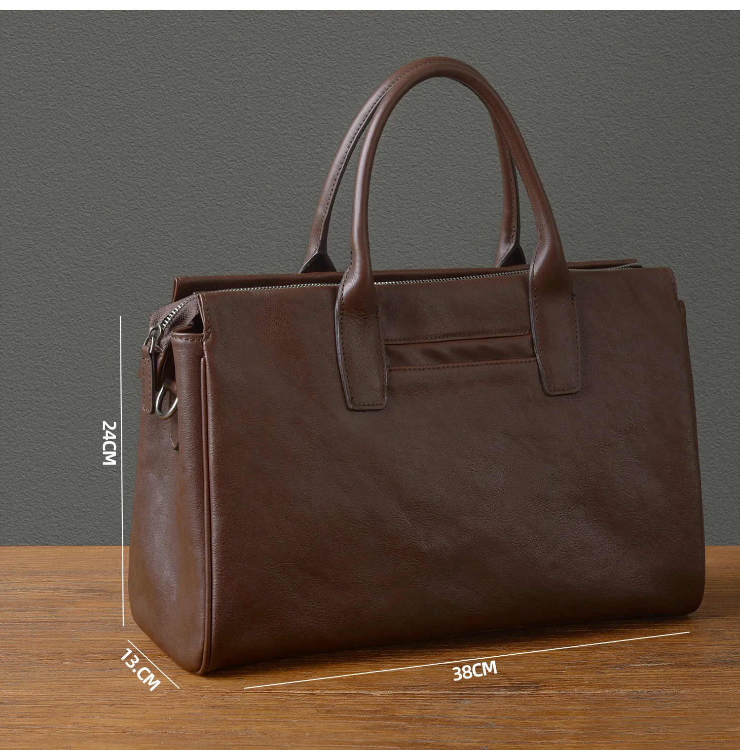 Business vintage genuine leather men's briefcase organizer designer handmade real cow leather women's handbag work postman bag