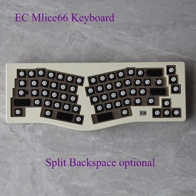 Rubber Dome Capacitive Keyboard Custom MX Topre Switch Capacitive EC Mlice66 Keyboard Wired QMK VIA 35/45g Split Backspace