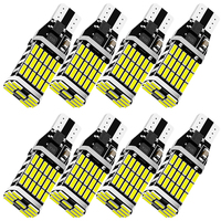 2/4/8 PCS T15 W16W LED Bulbs Canbus Error Free 12V 24V 4014-45SMD 7000K White Super Bright Car Reverse Parking Backup Lights