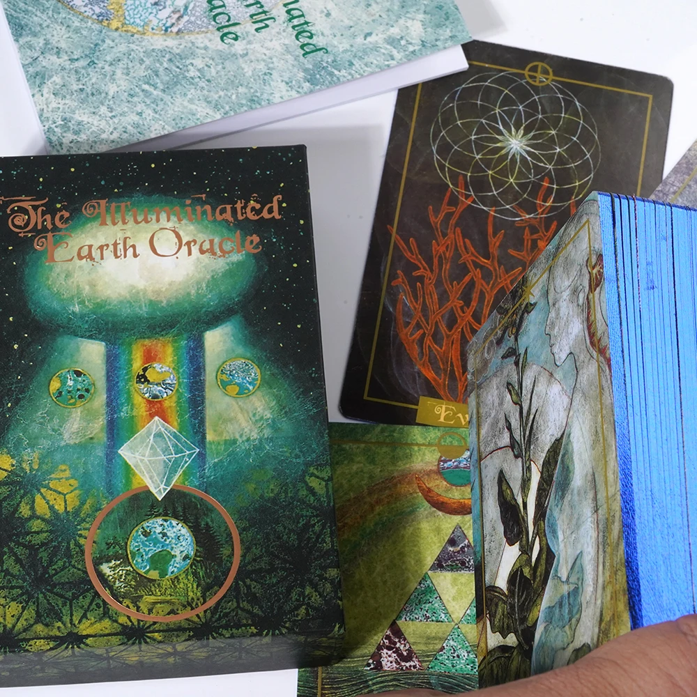 Illuminated Earth Oracle Card Deck Tarot Divination 63-Card Oracle Deck Inspired By The Beauty And Mystery Of The Natural World